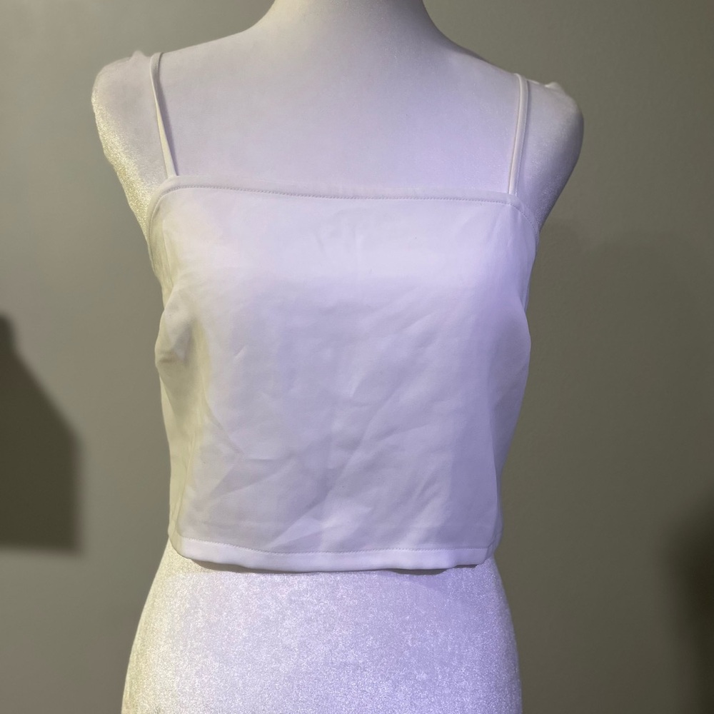 Express White Square-Neck Camisole Top